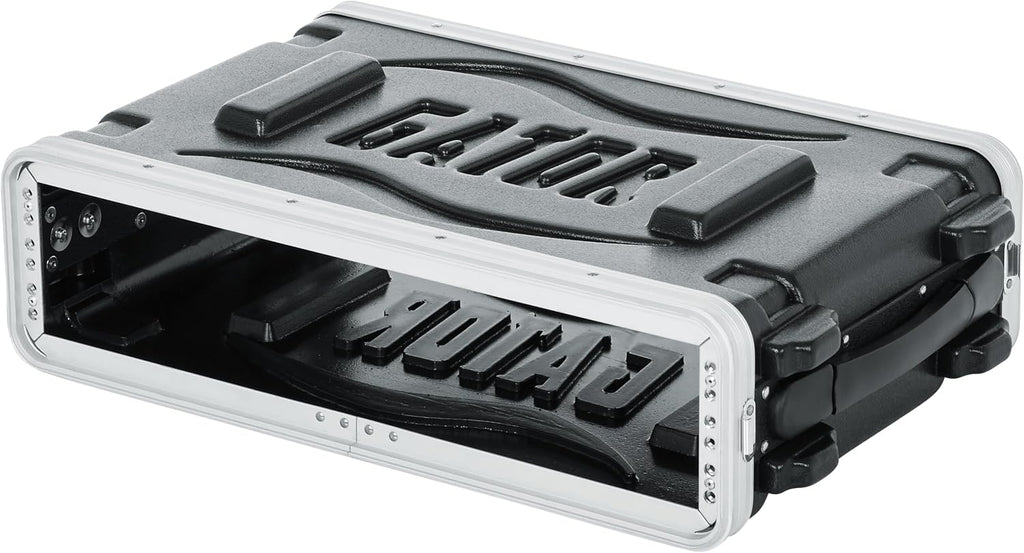 Gator Cases Lightweight Molded 2U Rack Case with Heavy Duty Latches; Shallow 14.25' depth (GR-2S)