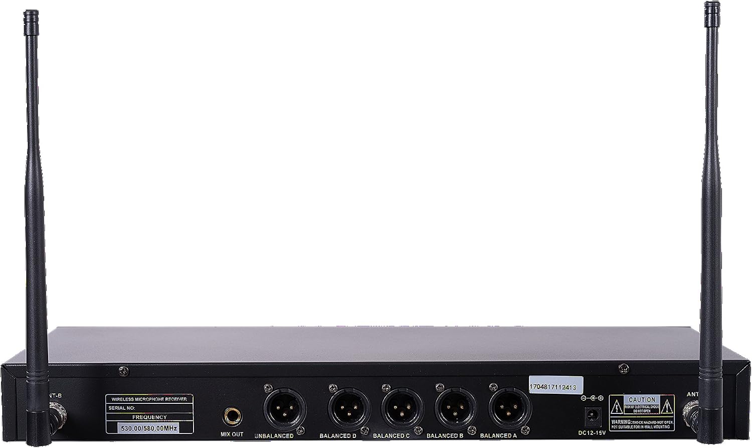 Sound Town 200-Channel Rack Mountable Professional Adjustable UHF Wireless Microphone System with Metal Receiver, 2 Handheld Mic, 2 Lavalier Mic, 2 Bodypack Transmitter (NESO-U4HL)