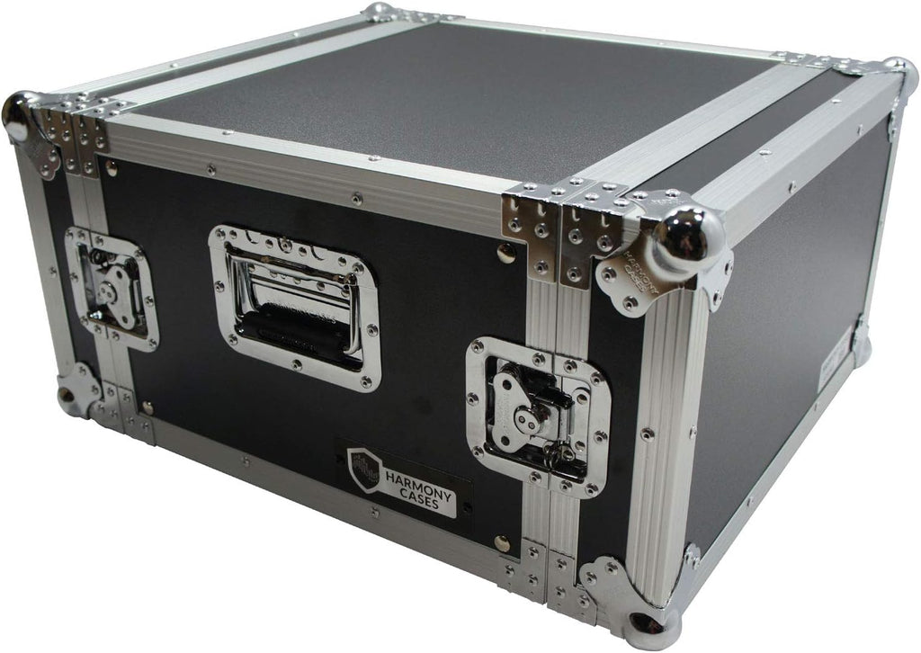 Harmony Audio Cases HC6UAD DJ Flight Amp 6U Rack Space Road Travel Amplifier Case
