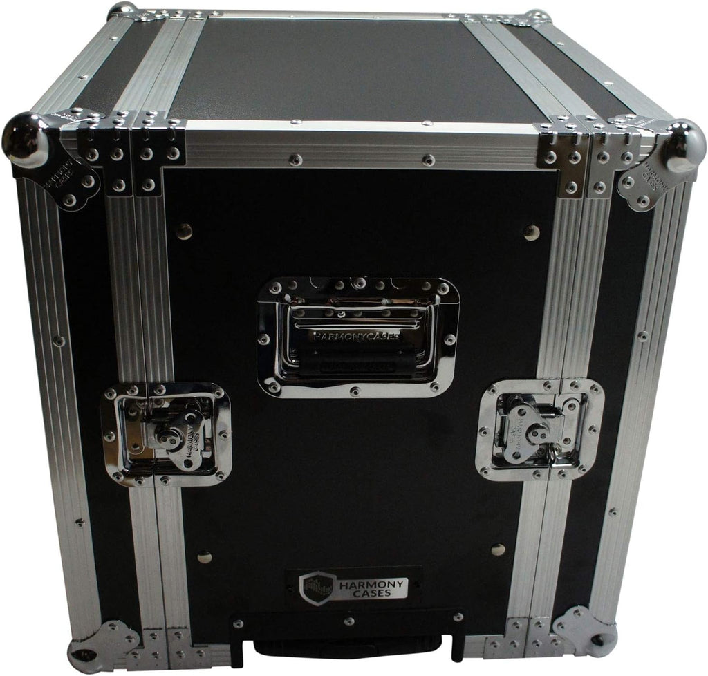 Harmony Audio Cases HC10UEDHW DJ Flight 10U FX Effect 16' Depth Case Casters & Handle