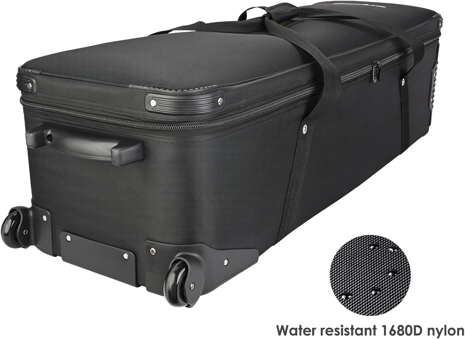 MagicLine Studio Trolley Case 47.2x15x13 inch/120x38x33 cm, Rolling Camera Case, Carrying Bag with Wheels for Photo Video Studio Gears, Light Stands, Tripods, Strobes and Studio Lights, Telescopes.