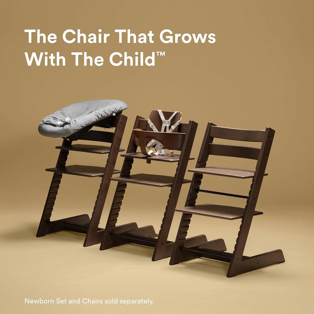 Stokke Tripp Trapp Baby Set 2, Warm Brown - Ages 6-36 Months - Convert The Tripp Trapp Chair into a Comfortable High Chair - Includes Stokke Harness 2