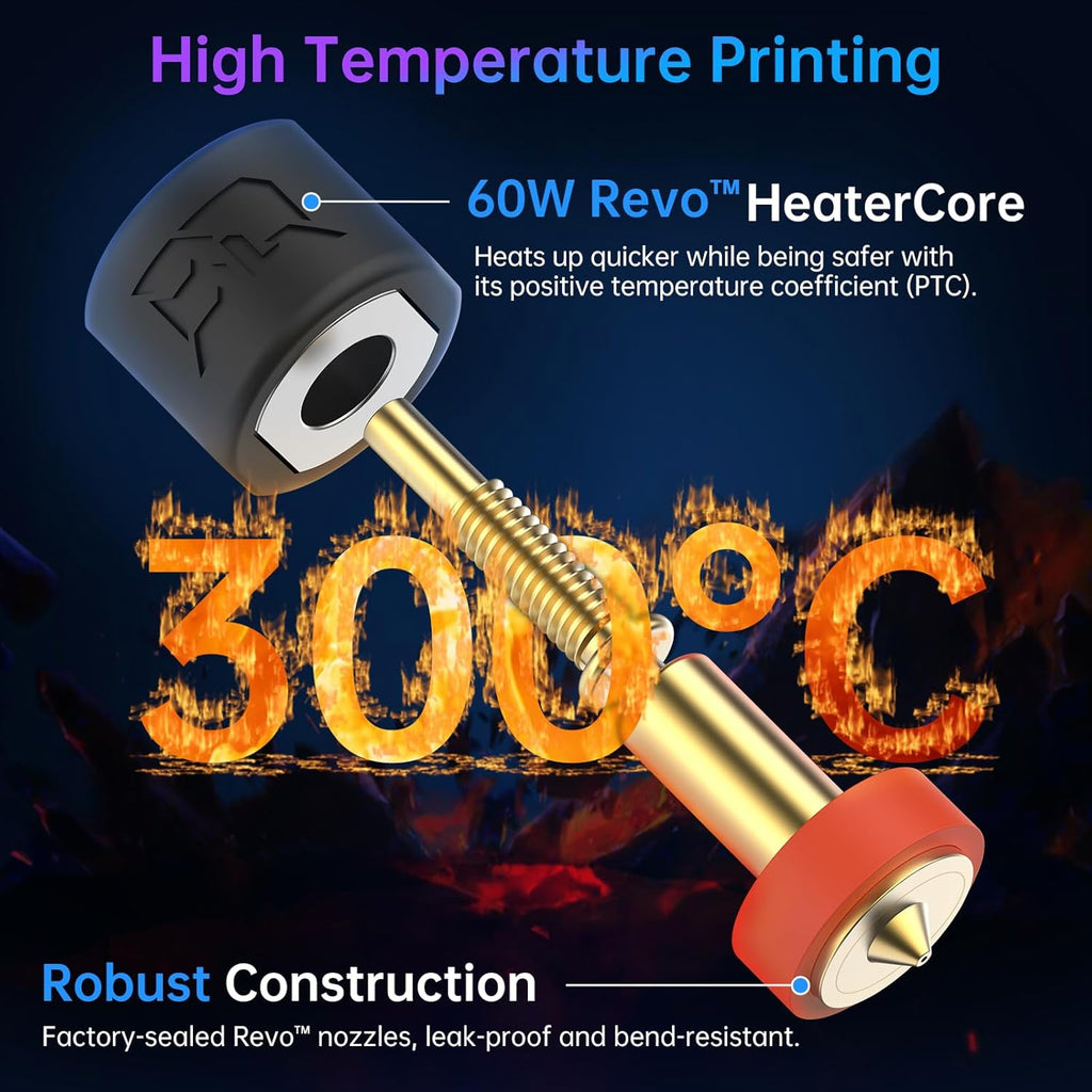 BIQU E3D Panda Revo Hotend Compatible with Bambu-Lab P1S P1P, with E3D Rapid Change Revo Nozzle