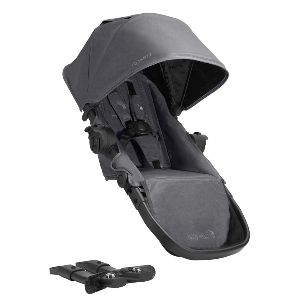 Baby Jogger® Second Seat Kit, Converts City Select 2 Stroller into a Double Stroller, Full Size Stroller Seat, Radiant Slate