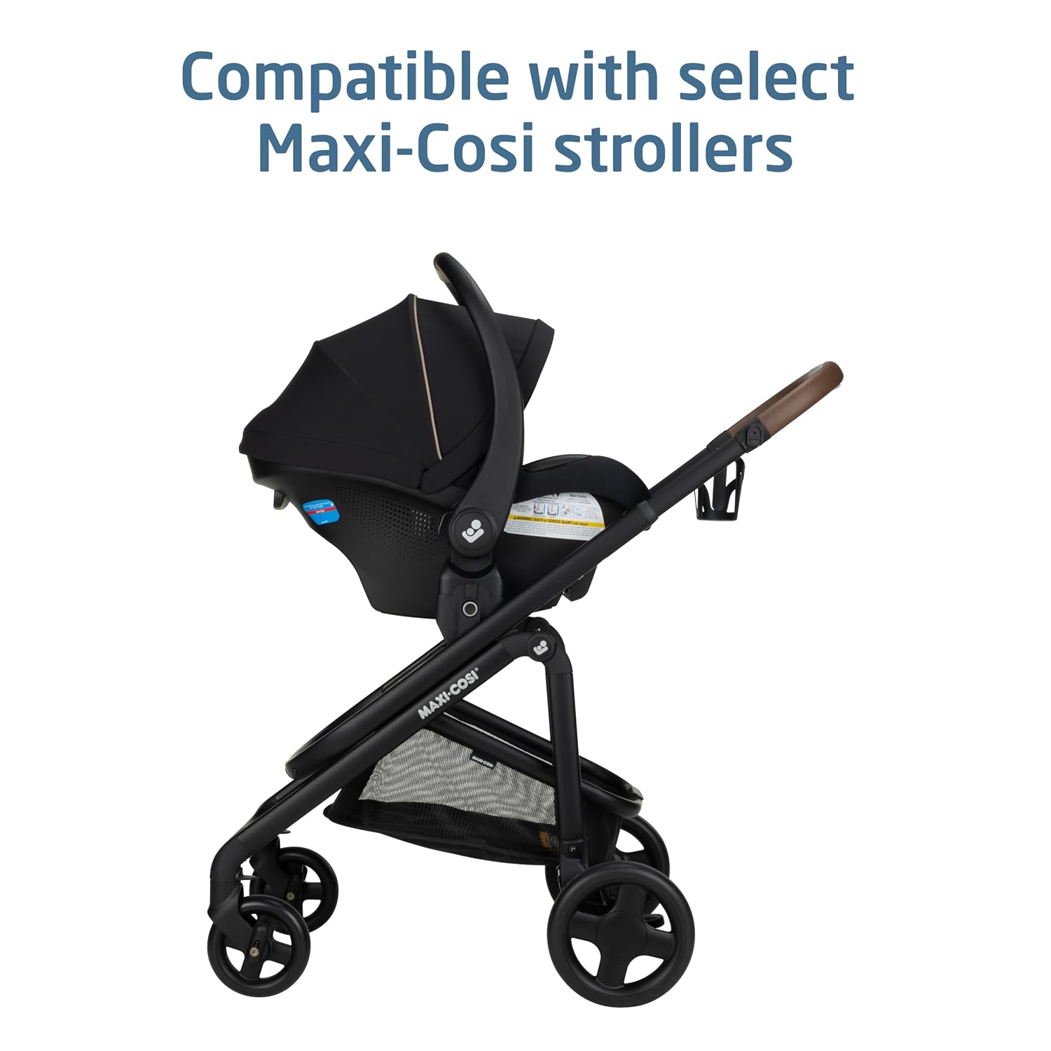 Maxi-Cosi Mico Pro Baby Infant Car Seat, Ventilated Chair Design, Soft Headrest Pad, Easy-Install Latch, Adjustable Belt Guide, 3-Position Base, Stroller-Ready, Fits 4-30 lbs, up to 32 in, Sea Shadow