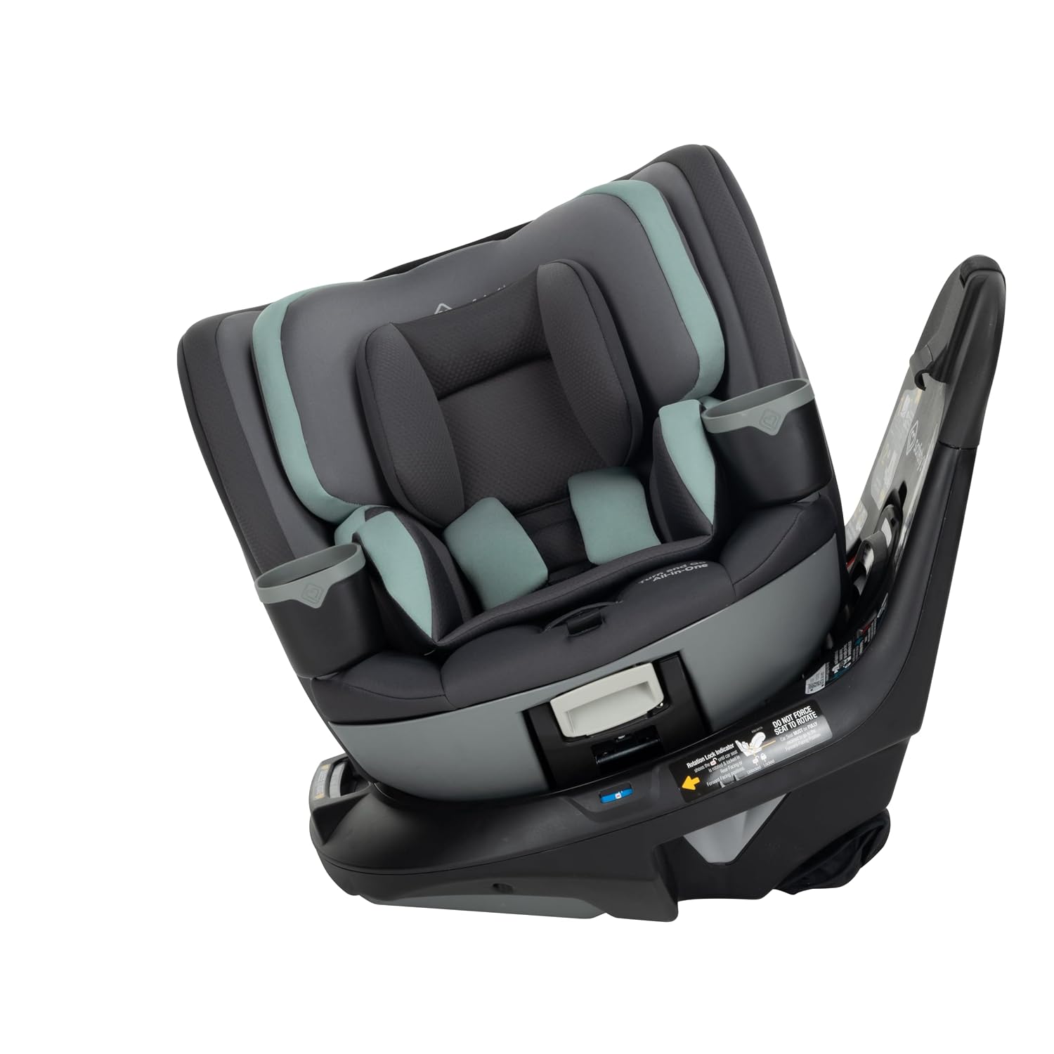 Safety 1st Turn and Go 360 ST Rotating All-in-One Convertible Car Seat, SafetySwivel Technology, SecureTech Installation, 3-in-1 Rear-Facing, Forward-Facing, Booster, 5-100 lbs, Seafoam Mist