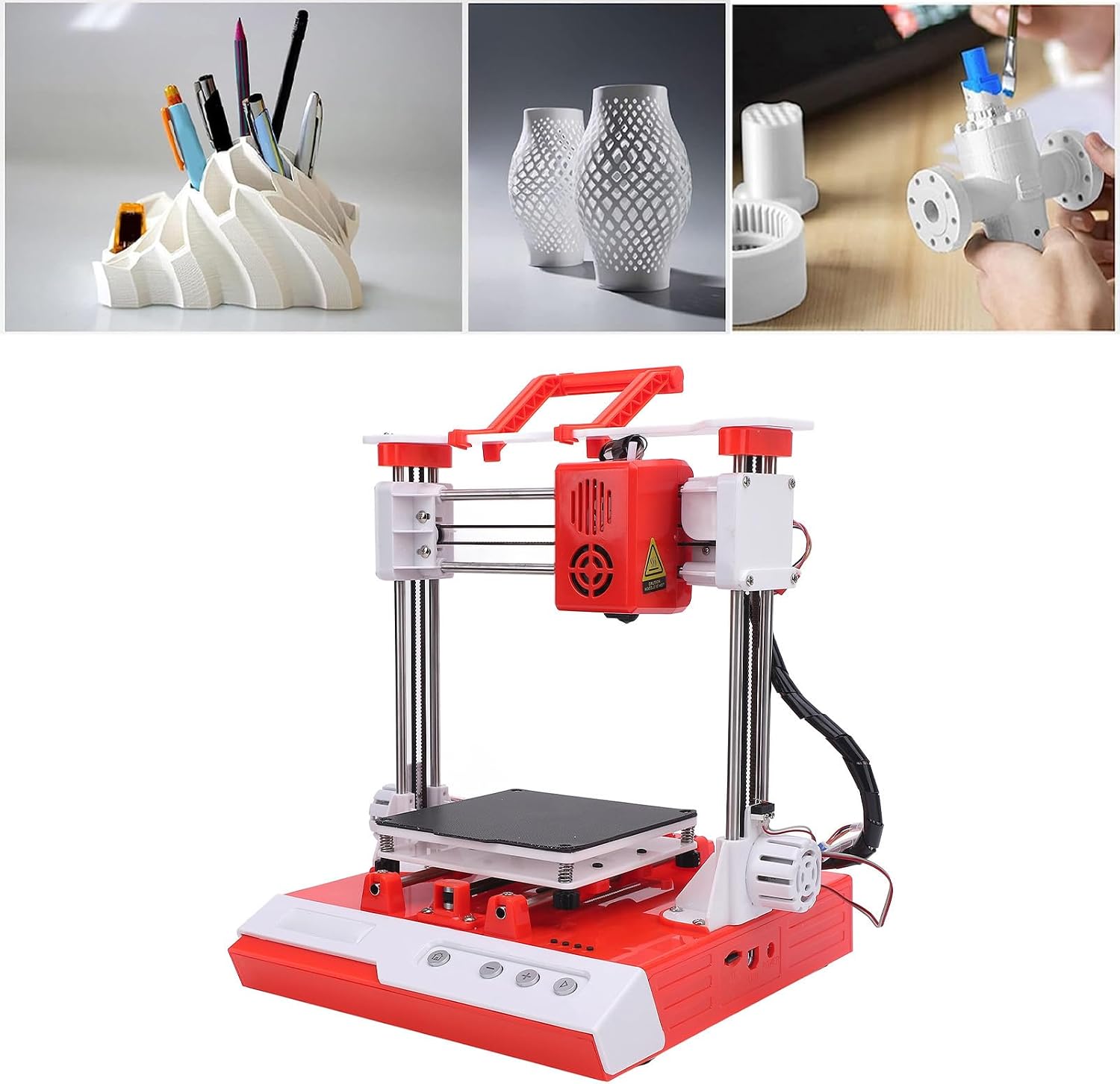 Gonetre 3D Printer for Beginners High Speed High Frequency DIY 3D Printing Machine with 100x100x100mm Printing Size, for Hobbyists Kids Adults PLA Filament Compatible (US Plug)