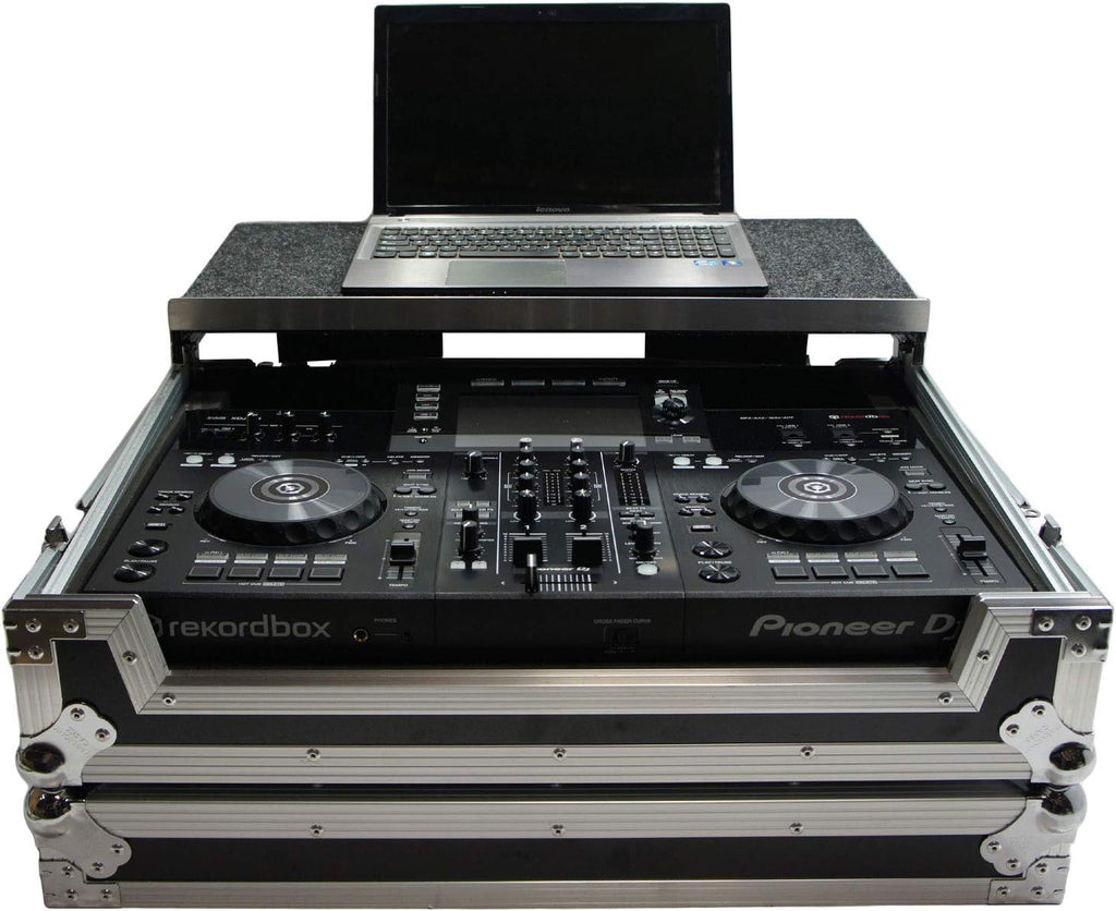 Harmony Audio HCXDJRRLT Flight Angle Glide Laptop Stand DJ 1U Rack Case Compatible with Pioneer XDJ-RR