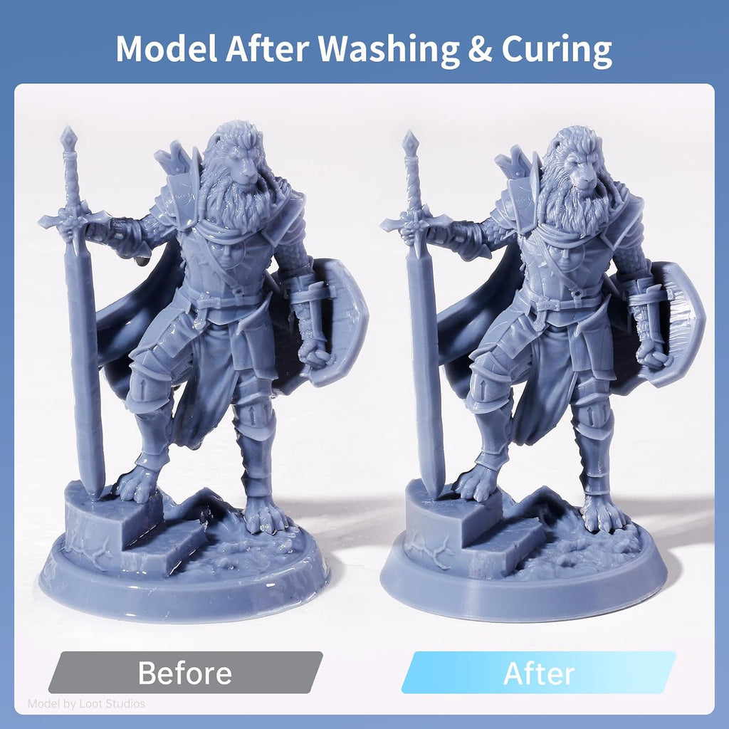 ANYCUBIC Wash & Cure Plus 3.0, Large Size Mono M5s LCD MSLA SLA 3D Printer, Powerful Curing Light, Improved IPA Usage, Cleaning Volume 8.97''x5.03''x10.23''