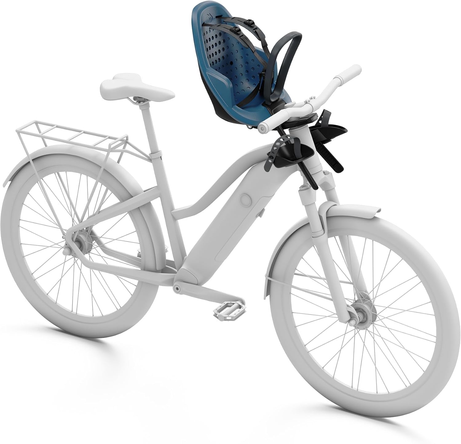 Thule Yepp 2 Mounted Child Bike seat, Adjustable footrests, 5-Point Harness and Easy to Mount Design