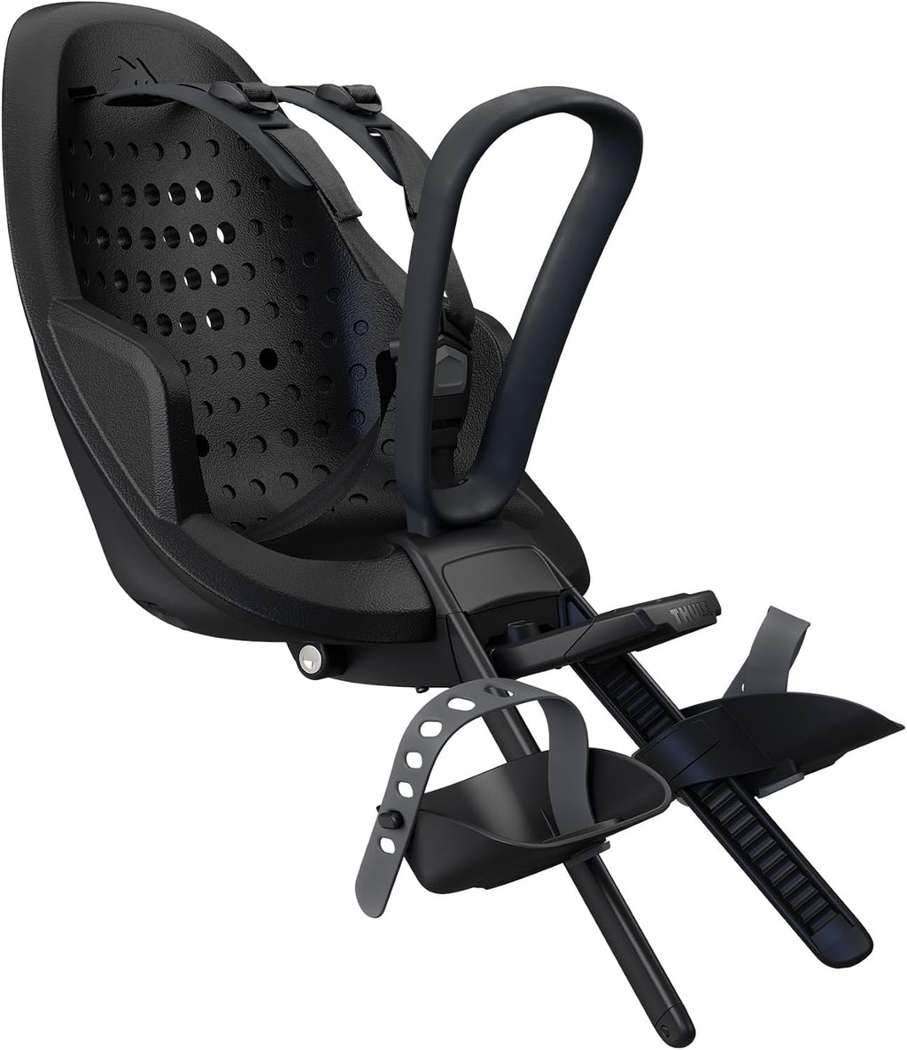 Thule Yepp 2 Mounted Child Bike seat, Adjustable footrests, 5-Point Harness and Easy to Mount Design
