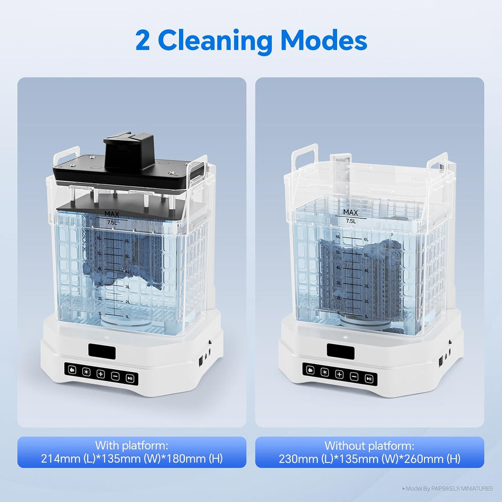 ELEGOO Mercury Plus 3.0 Larger Wash and Cure Station, Resin Curing Machine for LCD/SLA/DLP 3D Printing Models, Best for Saturn, Mars 3D Printer, Washing Size of 230 * 135 * 260mmm