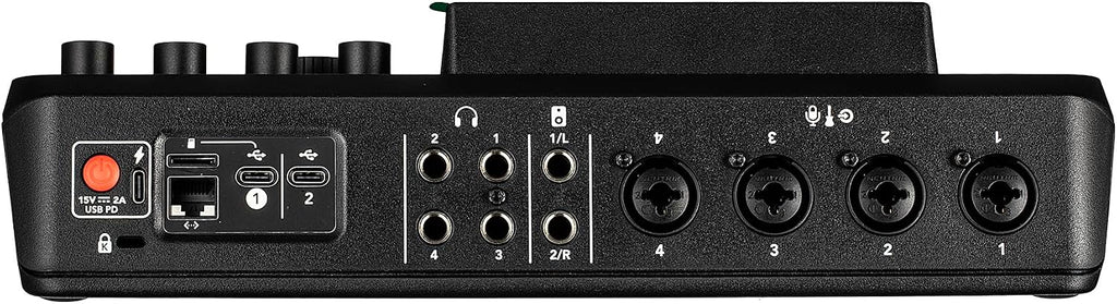 RODE RODECaster Pro II + 4x Headphones + 4x Podcast Microphone + 64GB Micro SD Memory Card + Mic Arm Stand + 2x USB-C + More (Bundle)