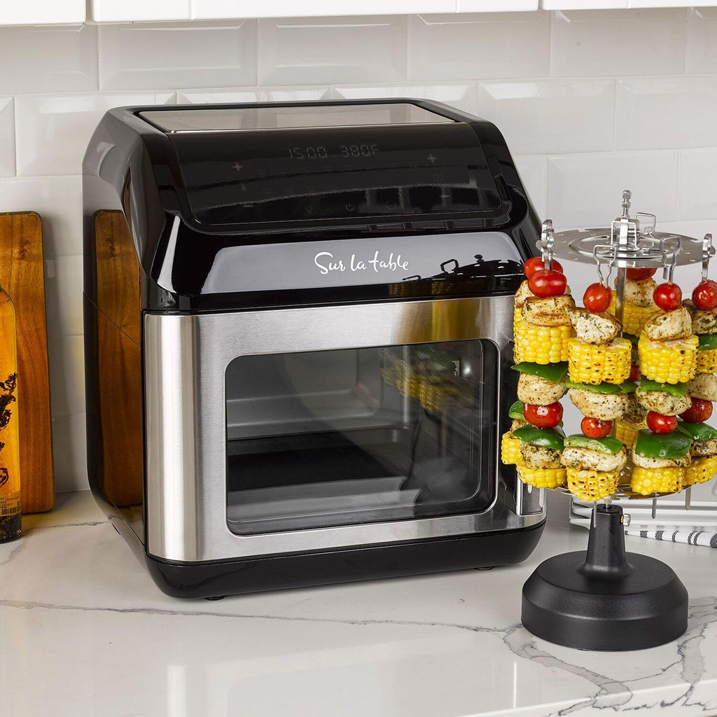 Sur La Table Multi-Function Air Fryer, Left Hinge Door, 8-in-1 Cooking Functions, Fits a Whole Chicken, 13 Qt