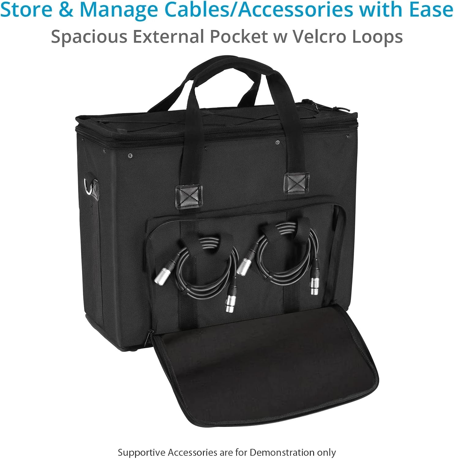 PROAIM Cube 4U Rack Bag for Sound Recordists, Soundmen, Musicians & Mixers. Professional Bag for Audio Systems, Wireless Microphone System, Field recording, Equalizers (BG-CB4U-01)