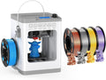 HEPHI3D Tina2 Fully Assemble 3D Printer Kit with 4 Colors Silk PLA Filament Bundle, Auto Leveling Bed Mini 3D Printers for Beginners and Kids, School, Office, Home Using