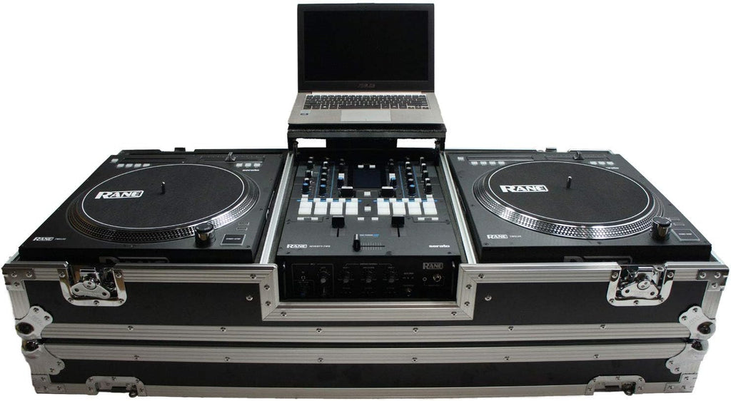 Harmony Audio HC2T1272WLT DJ Battle Coffin Compatible with (2) Rane 12 Turntables & Rane 72 Mixer - Case Only