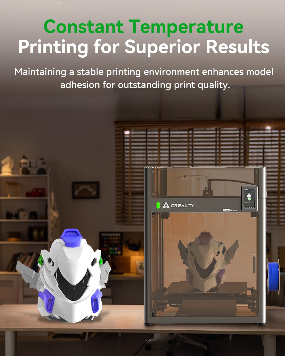 Creality Ender 5 Max Cover, Constant Temperature 3D Printer Protective Enclosure, Dustproof Noise Reduce Transparent Tent for Ender 5 Max