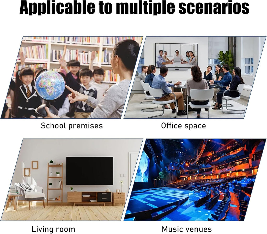 Heavy Duty Audio Rack Tower, Av Media Player Stand with Wooden Shelves, Black Cd Stereo Equipment Cabinet, Suitable for Home,Office/Audio Video/Theate (Black, 3 Tier)
