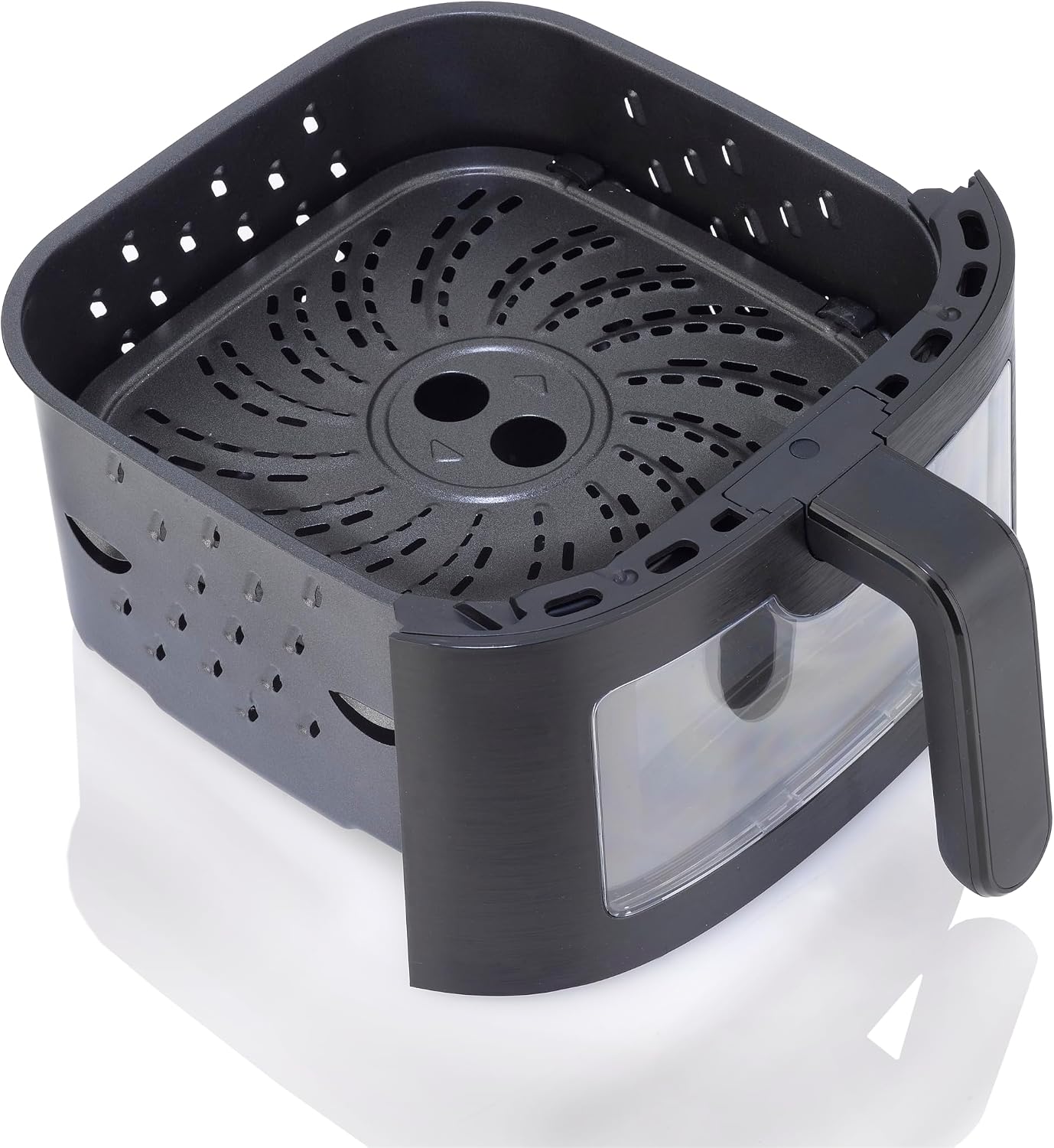 Zavor Sizzle 6 Qt Air Fryer with Basket and Clear Window - Air Fry, Broil, Crisp, Bake and Reheat in a Compact Airfryer with 8 Presets, Shake Alarm and Removable Basket & Handle - Freidora de Aire