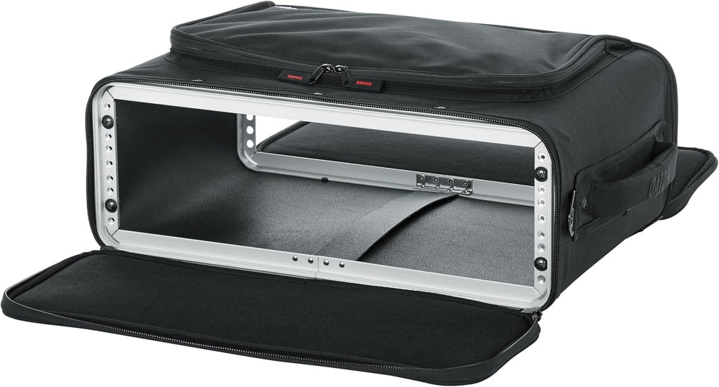 Gator Cases Lightweight Rack Bag with Removable Shoulder Strap Stage and Studio Equipment Case (GR-RACKBAG-3U)