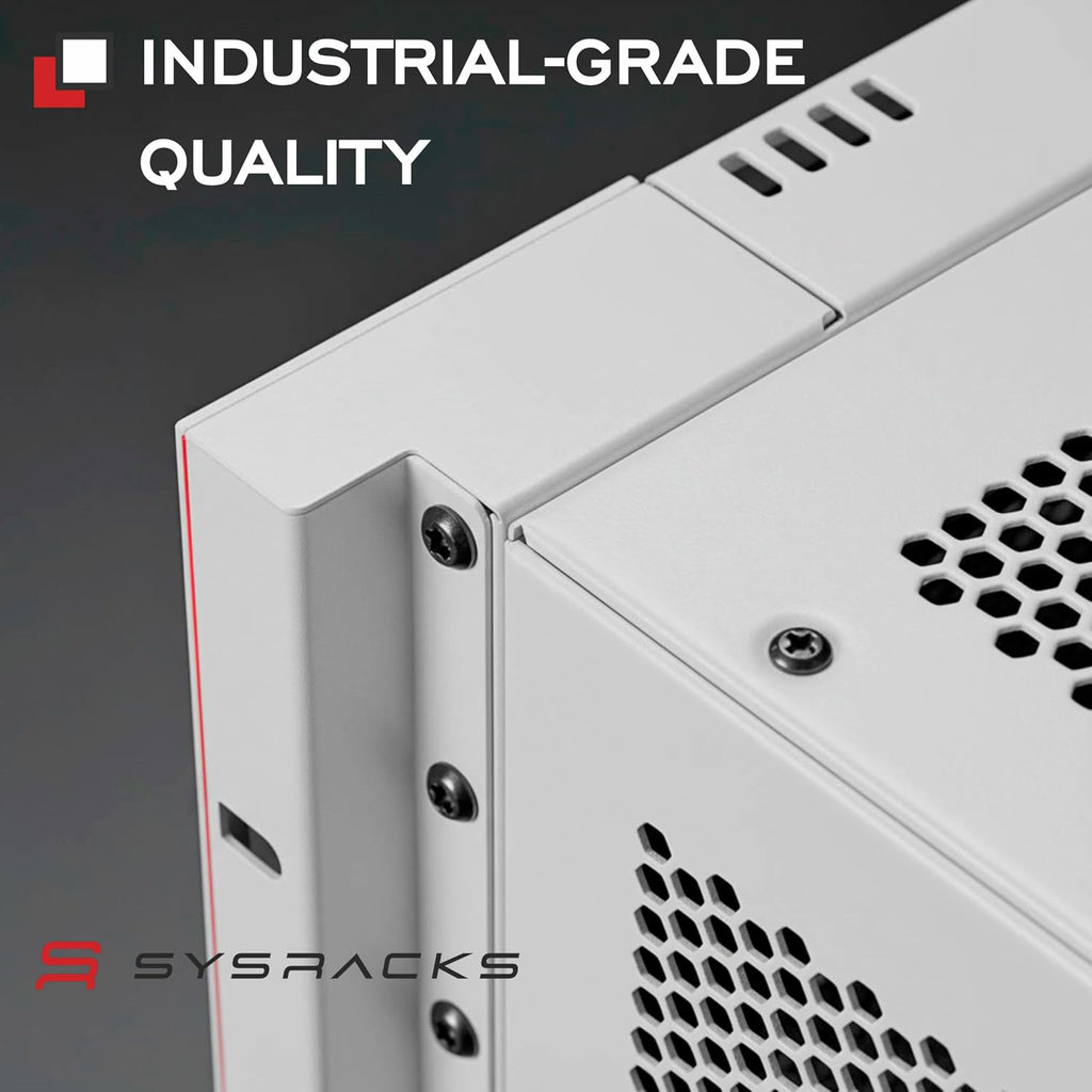 6U Wall Mount Server Rack Cabinet 24' Deep, 19' Network & AV Enclosure for Home Lab with Fan, PDU, 1 Shelf, Locking Glass Door
