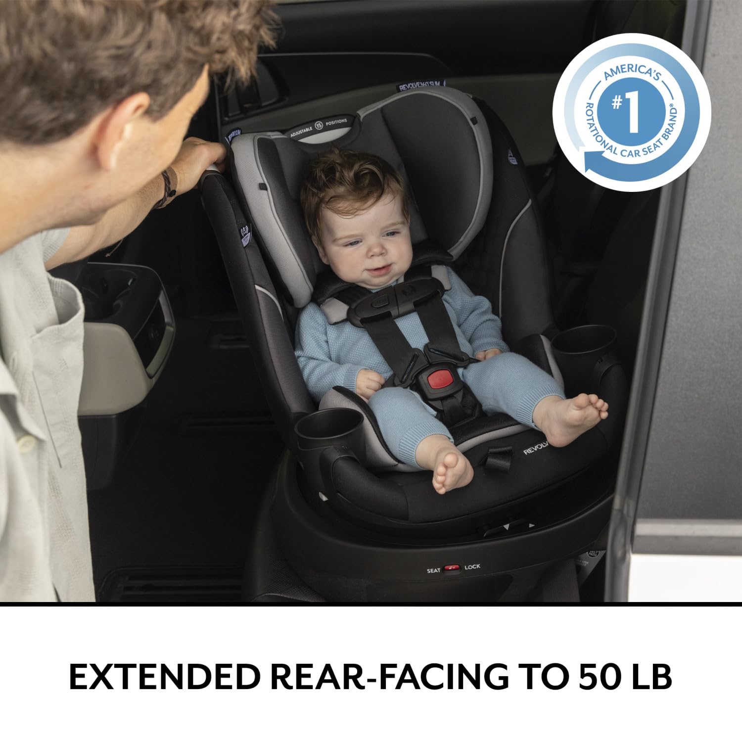 Evenflo Revolve360 Slim 2-in-1 Rotational Car Seat