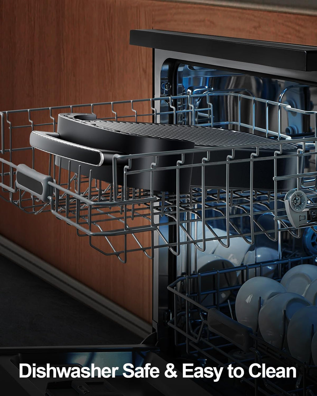 Large Air Fryer 6QT, 11-in-1 Fast Cooking Air Fryer with Top & Bottom Heating, No Flip Needed, Quiet 50dB, Family Size Digital Air Fryer for Healthy Meals, Fits a 12' Pizza or Steaks