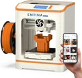 Entina Tina2C Mini 3D Printer for Kids & Beginners – Fully Assembled, Ready in 8 Minutes, App & WiFi Control, 1500+ Models, 20+ DIY Modules, Auto Leveling, High Precision for Home & STEM Learning