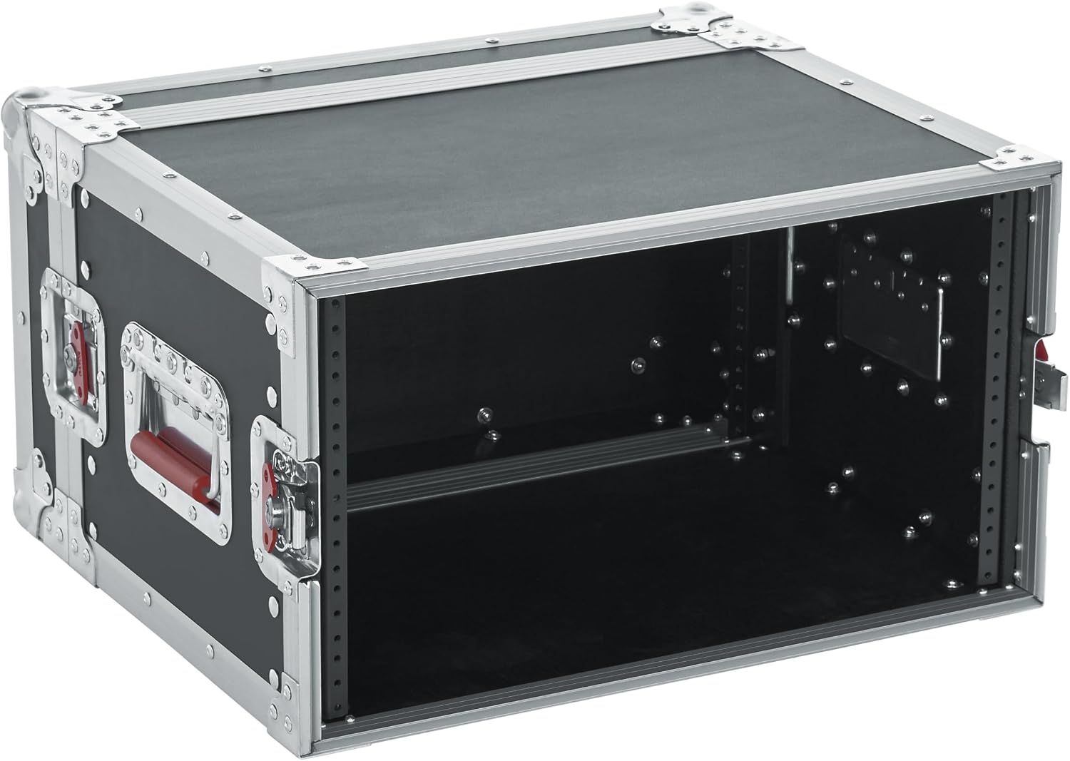 Gator Cases G-TOUR Series Shallow Audio Road Rack with Heavy-Duty Tour Grade Hardware, 15' Rackable Depth, 6U (G-TOUR EFX6U)
