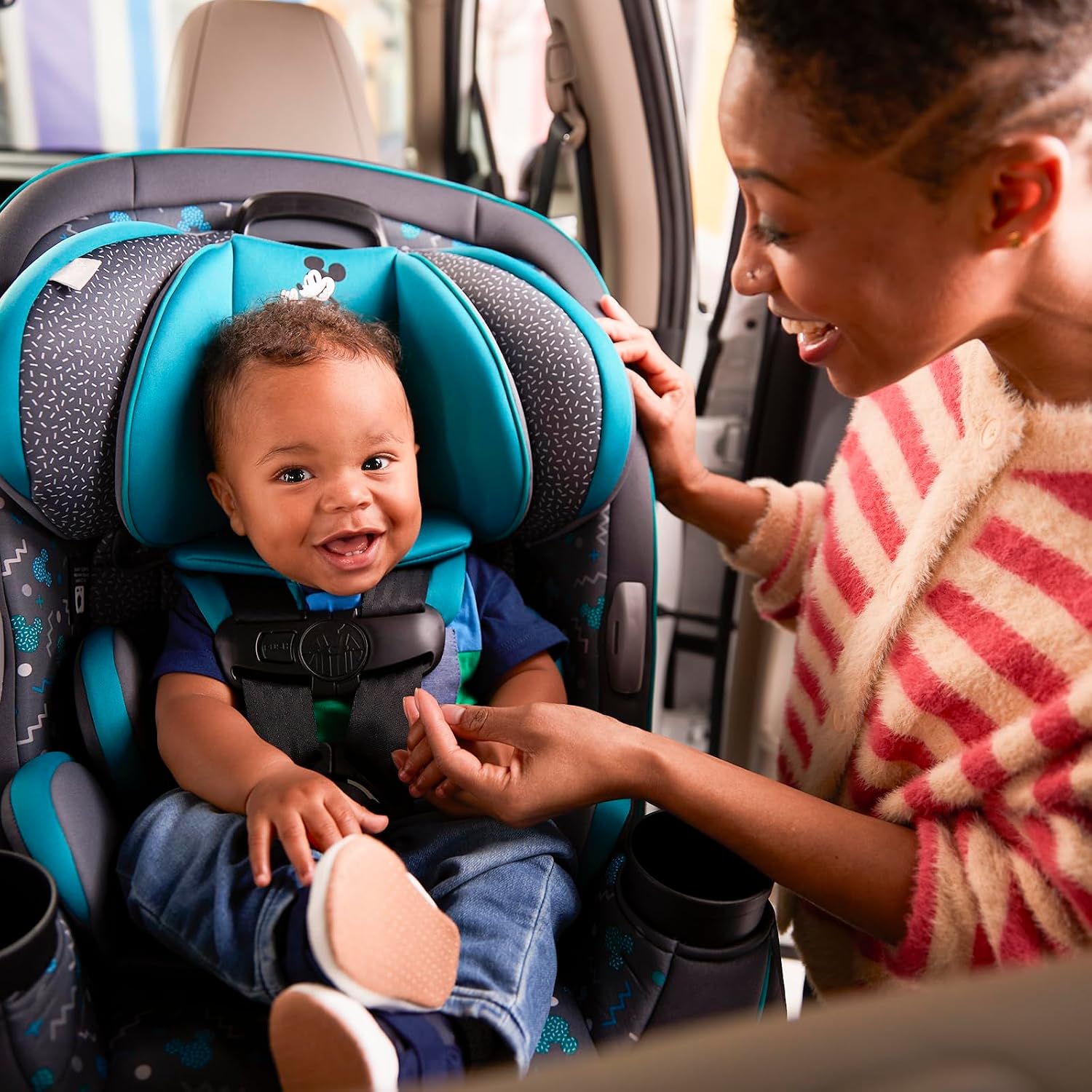 Disney Baby Grow and Go All-in-One Convertible Car Seat, Mickey Sprinkle