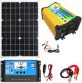 NOLLAM Solar System, 3000W Solar Panel Controller and Inverter, Home Solar System Kit, Solar Panel Kit for Mounting Brackets, Fast Charge Complete Solar Panel Kit for RV
