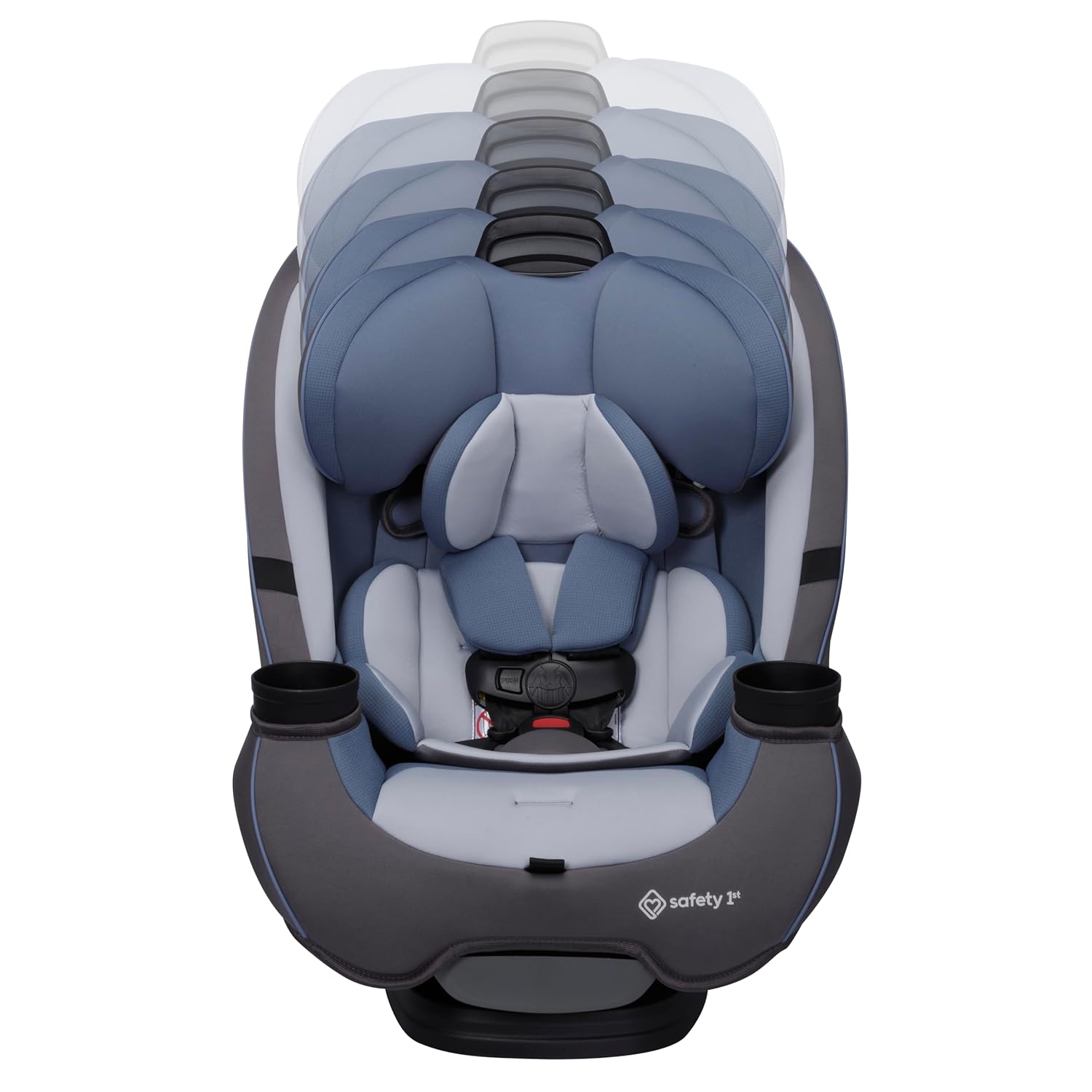 Safety 1st Grow and Go All-in-One Slim Convertible Car Seat, Rear Facing, 5-40 lbs, Forward Facing (30–65 lbs), High Back Booster Seat 40-100 pounds, Alaskan Blue