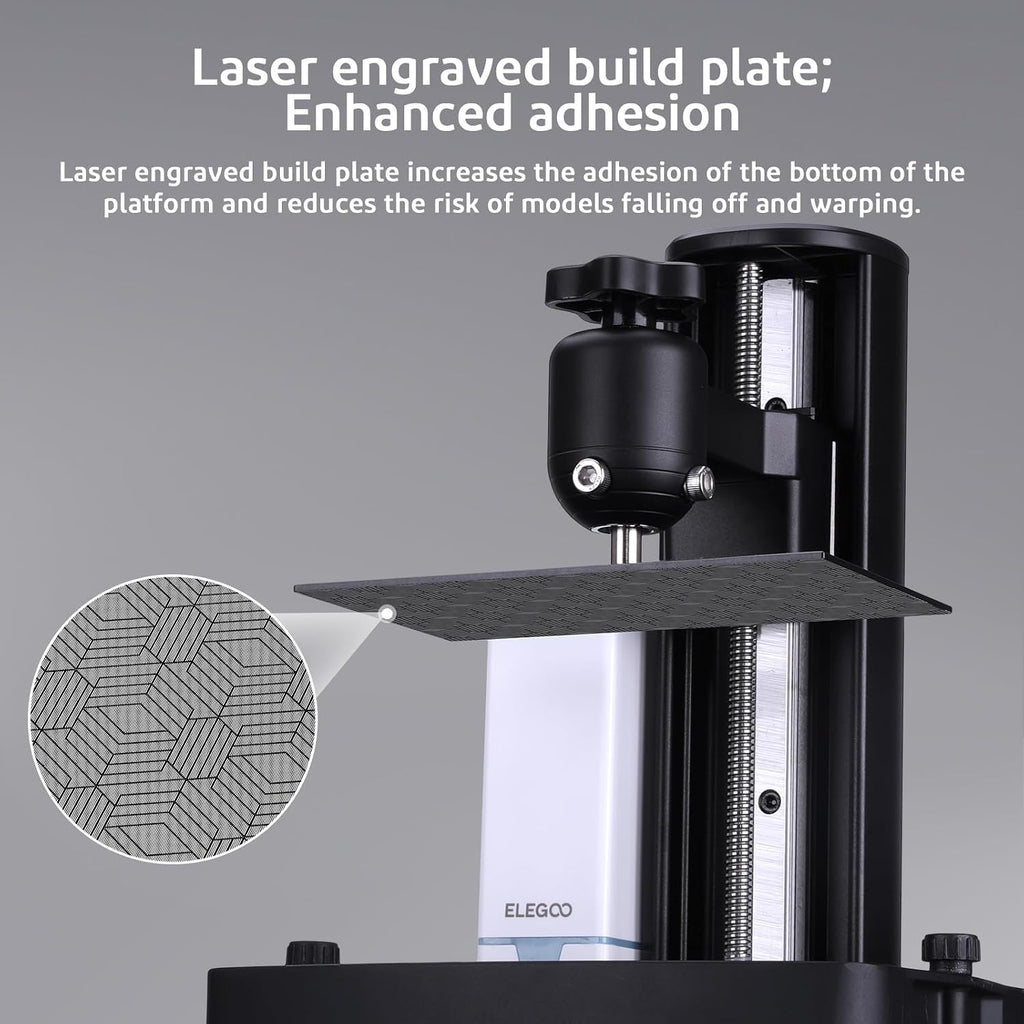 ELEGOO Mars 4 MSLA Resin 3D Printer with 7-Inch 9K Monochrome LCD, Multiple Print Modes and Voxeldance Tango Slicing Software, Printing Size of 6.04x3.06x6.89 Inches