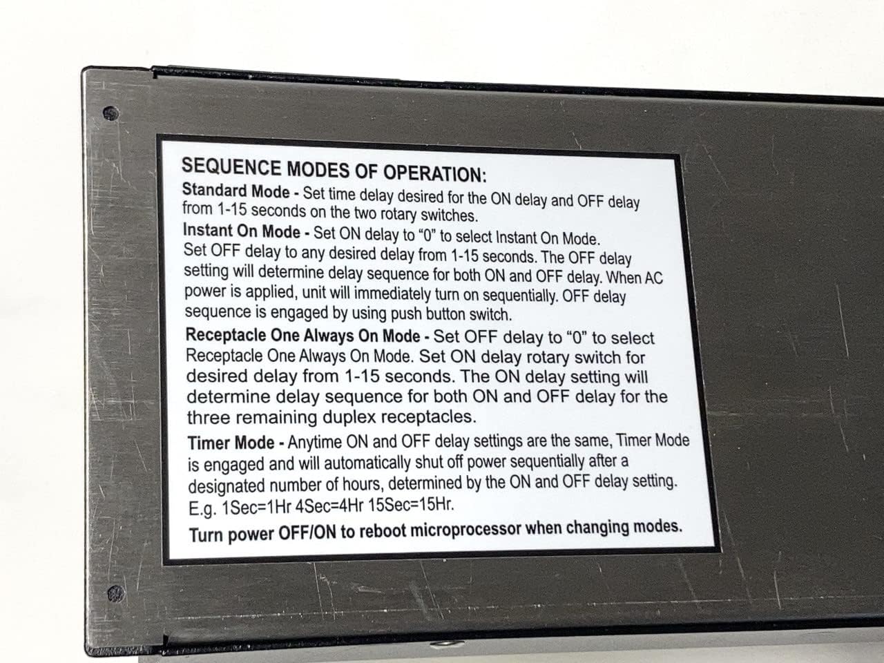 RS-4 Musicians Multimode Power Sequencer and Conditioner
