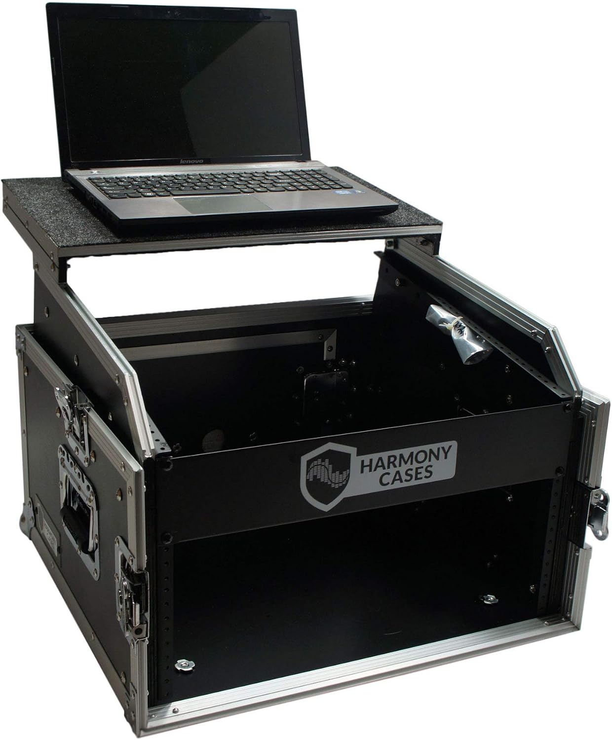 Harmony Audio Cases HCM4ULT DJ Laptop Glide 10U Slant Top 6U Vertical Rack Case New
