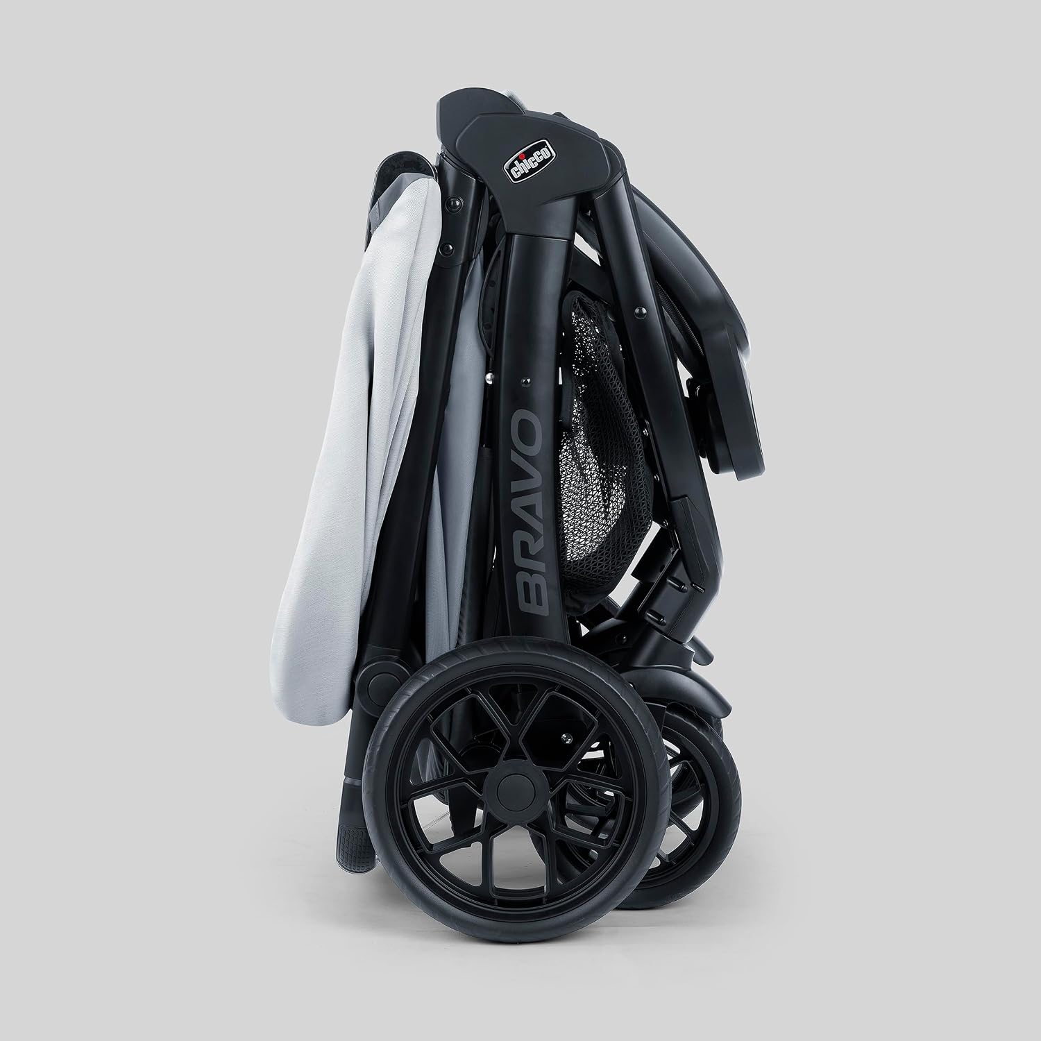 Chicco Bravo LE ClearTex 3-in-1 Trio Travel System, Bravo LE Quick-Fold Stroller with KeyFit Max ClearTex Infant Car Seat and Base, Atlas/Grey