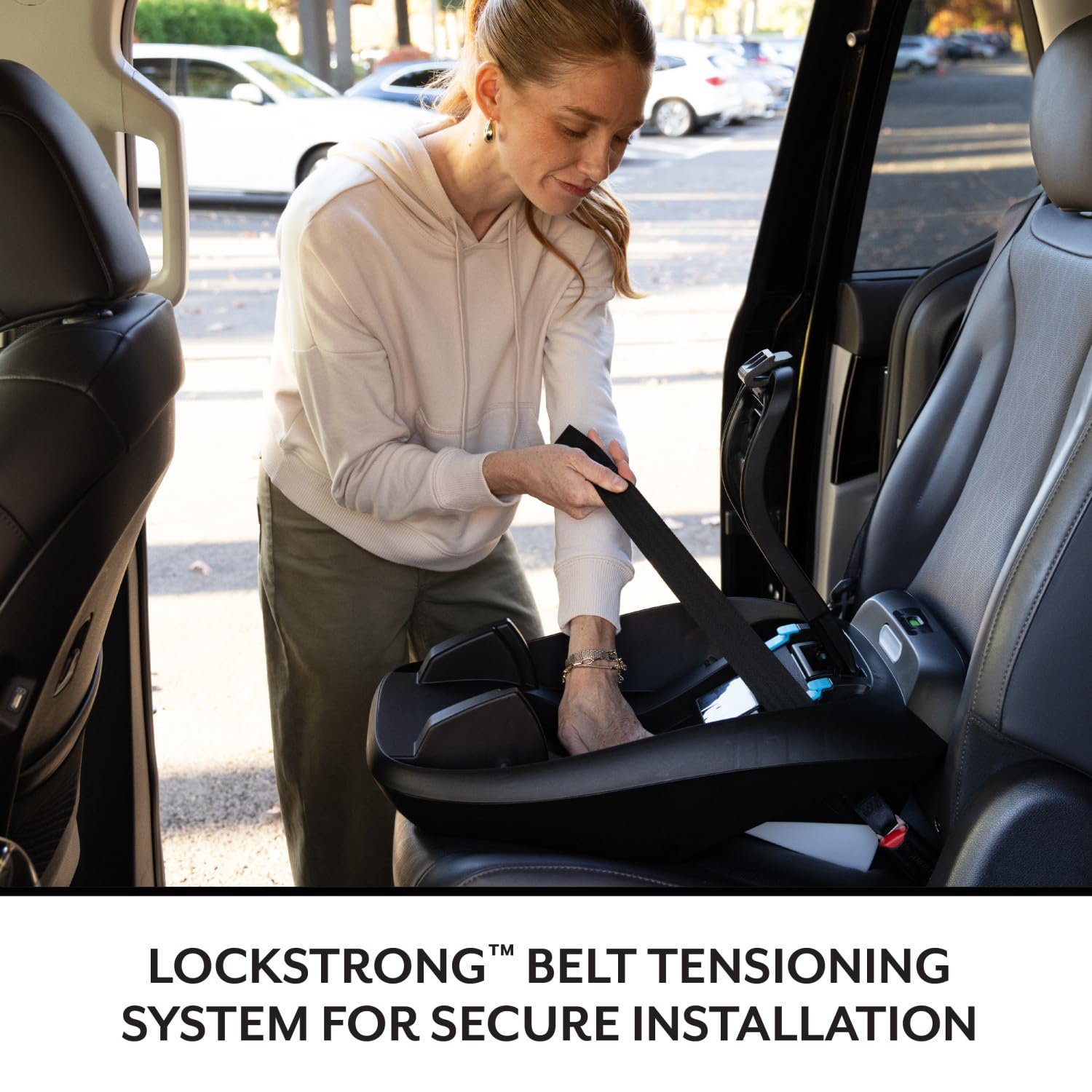 Evenflo LiteMax NXT Rear-Facing Lightweight Preemie and Infant Car Seat 3-30lbs. with SensorSafe. Easy Install with Base (Primrose Pink)