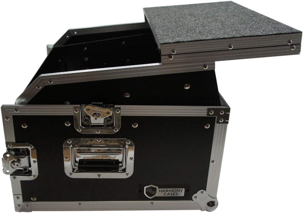 Harmony Audio Cases HCM4ULT DJ Laptop Glide 10U Slant Top 6U Vertical Rack Case New