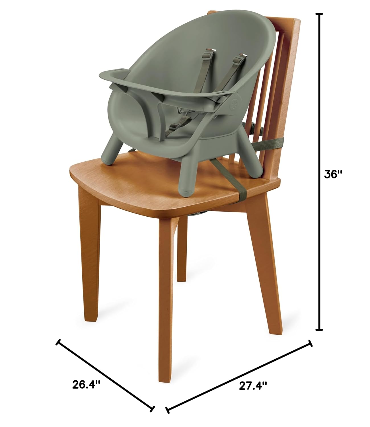 Skip Hop Baby High Chair 4-in-1 Convertible High Chair, EON, Thyme