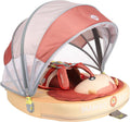 Mambobaby Float Deluxe Baby Pool Float: Safe & Comfortable Swim Trainer for Infants & Toddlers, Non-Inflatable Design, UV Protection Canopy, Fun Water Experience for Ages 3-24 Months