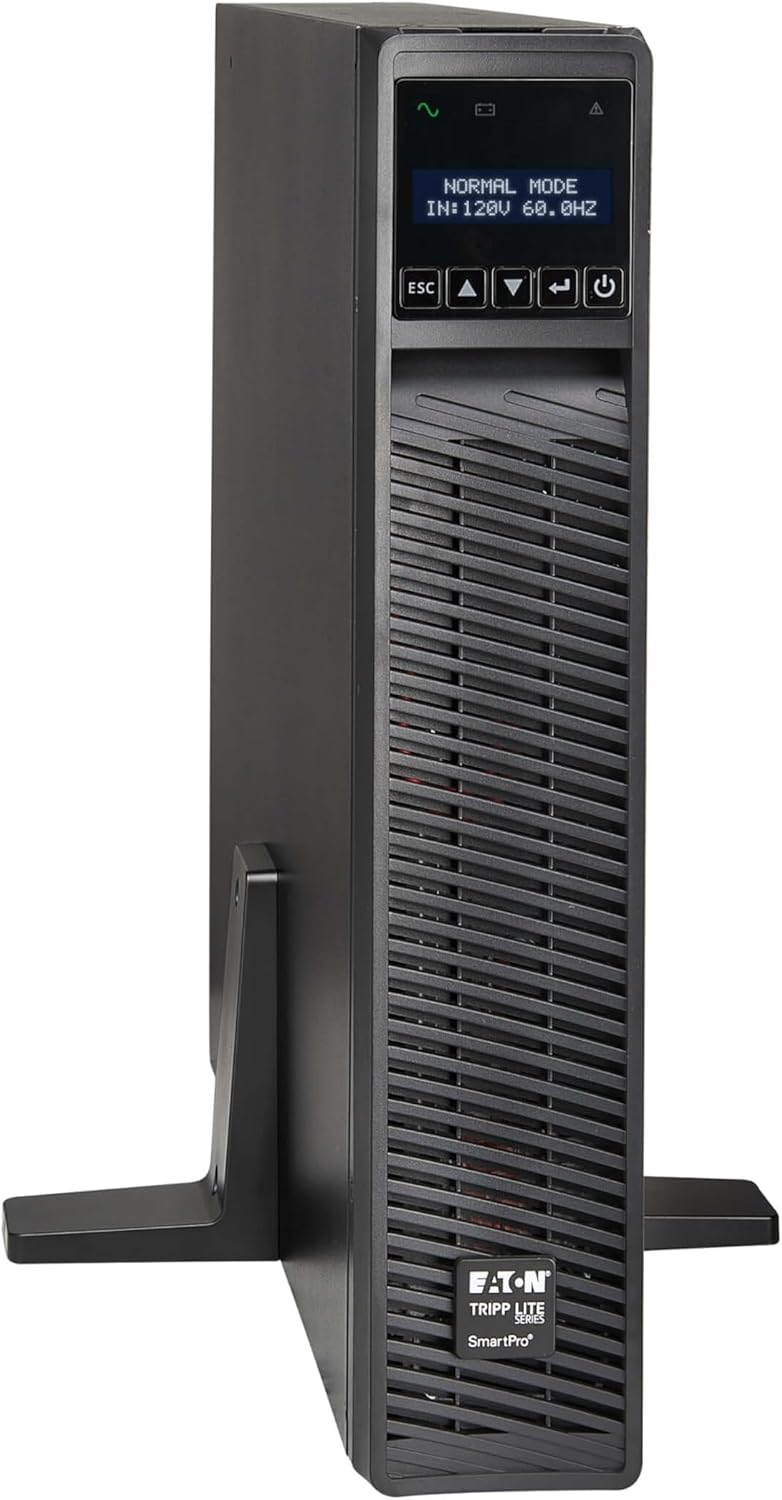 Eaton Tripp Lite Series SMART750RMXL2U 750VA Rack Mount UPS Battery Backup, Pure Sine Wave, 750W, Extended Run & Network Card Option, 8 Outlets, 120V, AVR, Uninterruptible Power Supply