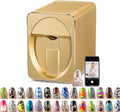 3D Nail Printer Mini Printer for Nails, Multifunction Portable Mobile Nail Painting Machine for Kid/Nail Studio/Manicurist/Nail Lovers (Gold)