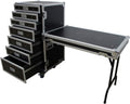 Harmony Audio Cases HC-drawerC Portable Rolling 7 Drawer Production Vendor Show Work Case Table