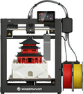 SainSmart x WonderMaker ZR CoreXY Multicolor 3D Printer – 600mm/s High-Speed, 4-Color Printing, 300°C Nozzle, Auto-Leveling, 300×300×300mm Large Build Volume