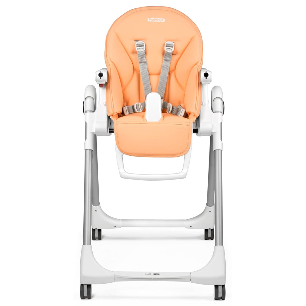 Peg Perego Prima Pappa Zero 3 - High Chair - for Children Newborn to 3 Years of Age - Made in Italy - Peach (Light Orange)