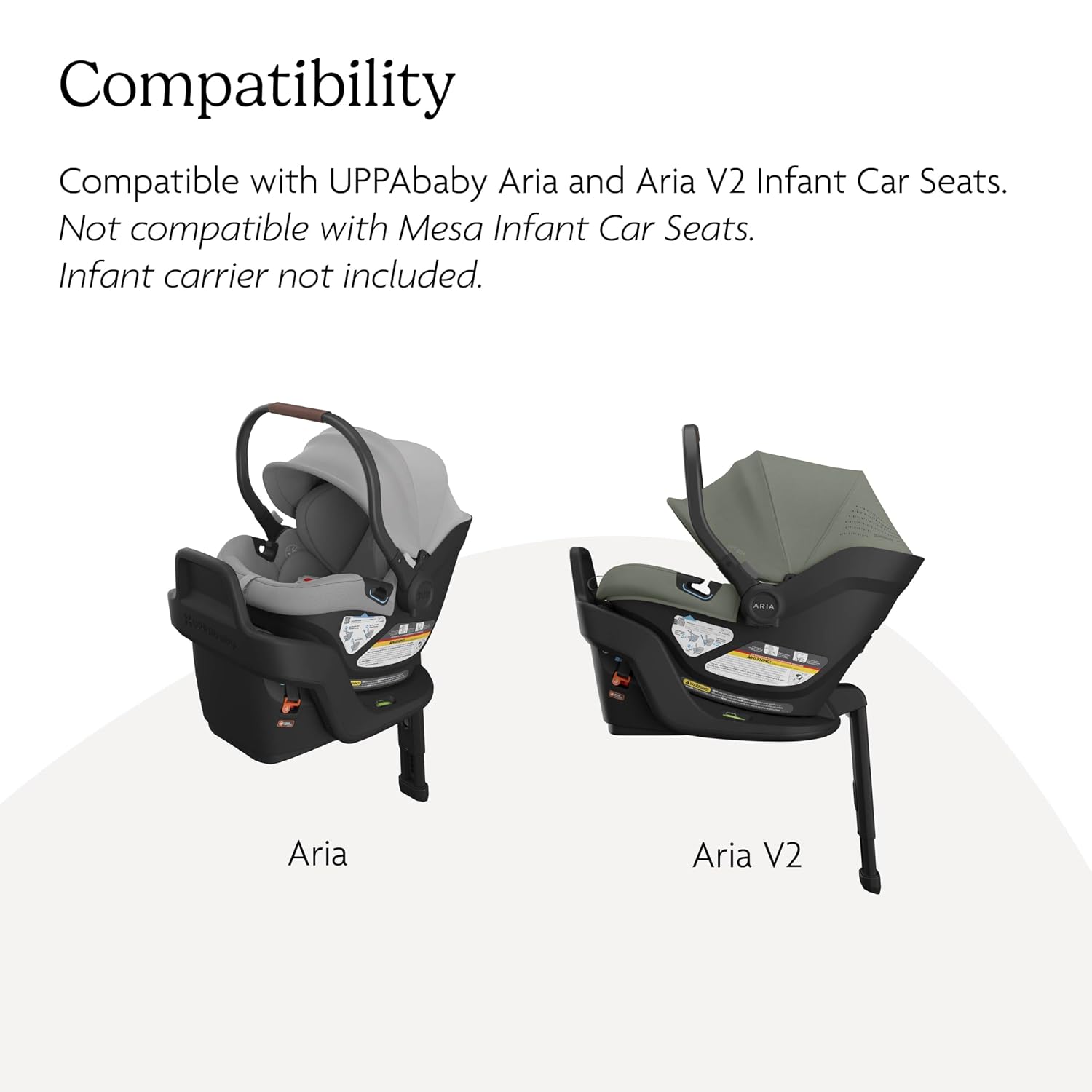 UPPAbaby Extra Aria Car Seat Base/Compatible with Aria Infant Car Seats/SmartSecure Installation with Load Leg