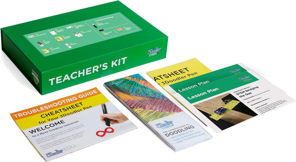 3Doodler EDU Create+ Learning Pack, Full Set with 12 3D Printing Pens + 1200 Strands of Plastic Filament + Classroom Activity Plans