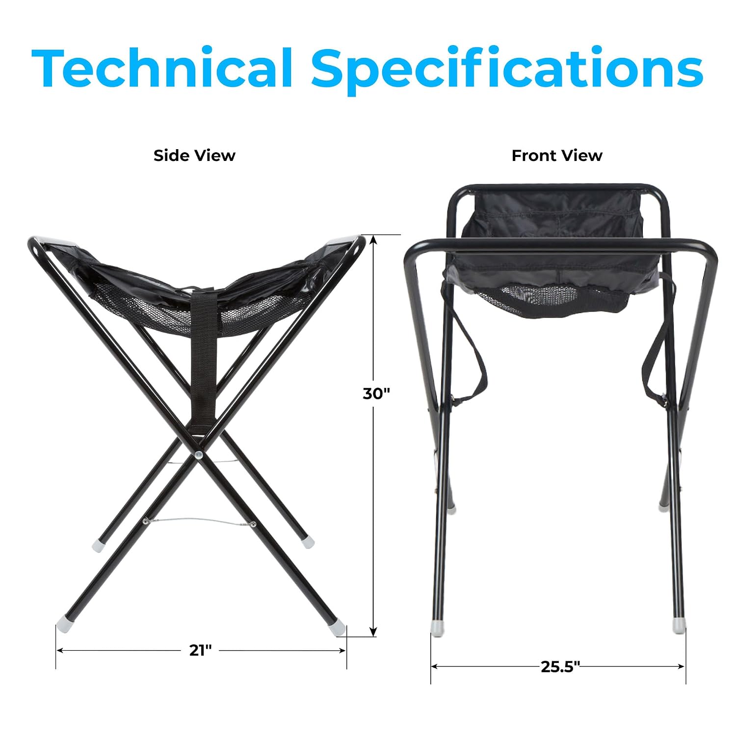 Koala Kare Infant Seat Kradle – Secure, Table-Height Infant Carrier Holder with Tubular Steel Legs, Foldable & Compact Design, Machine-Washable Mesh (Model KB115-02)