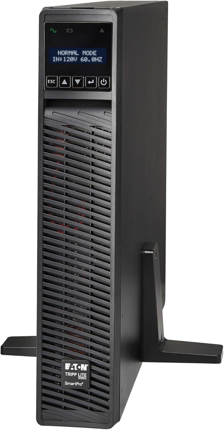 Eaton Tripp Lite Series SMART750RMXL2U 750VA Rack Mount UPS Battery Backup, Pure Sine Wave, 750W, Extended Run & Network Card Option, 8 Outlets, 120V, AVR, Uninterruptible Power Supply